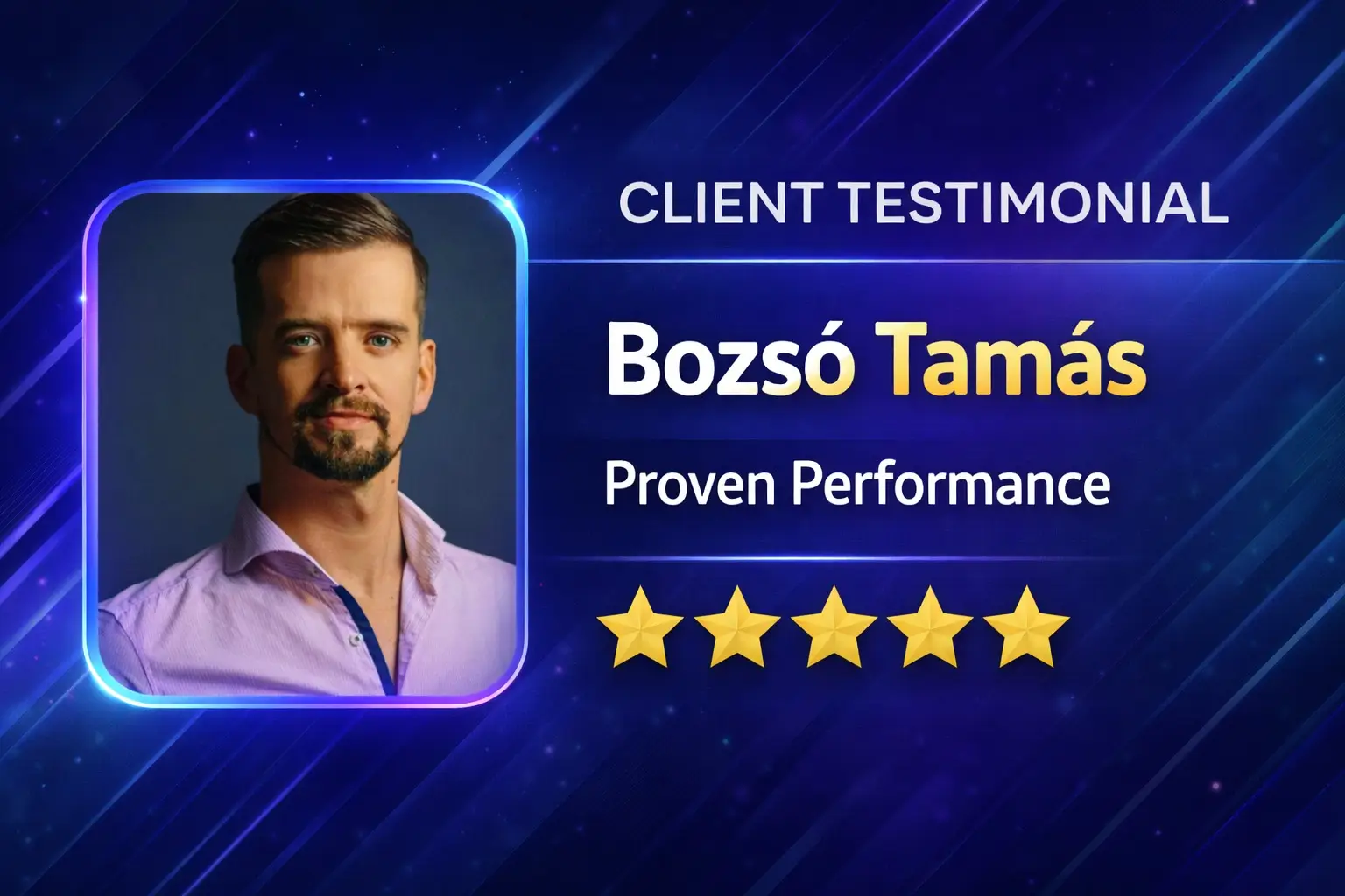 Bozsó Tamás MLM software client video testimonial